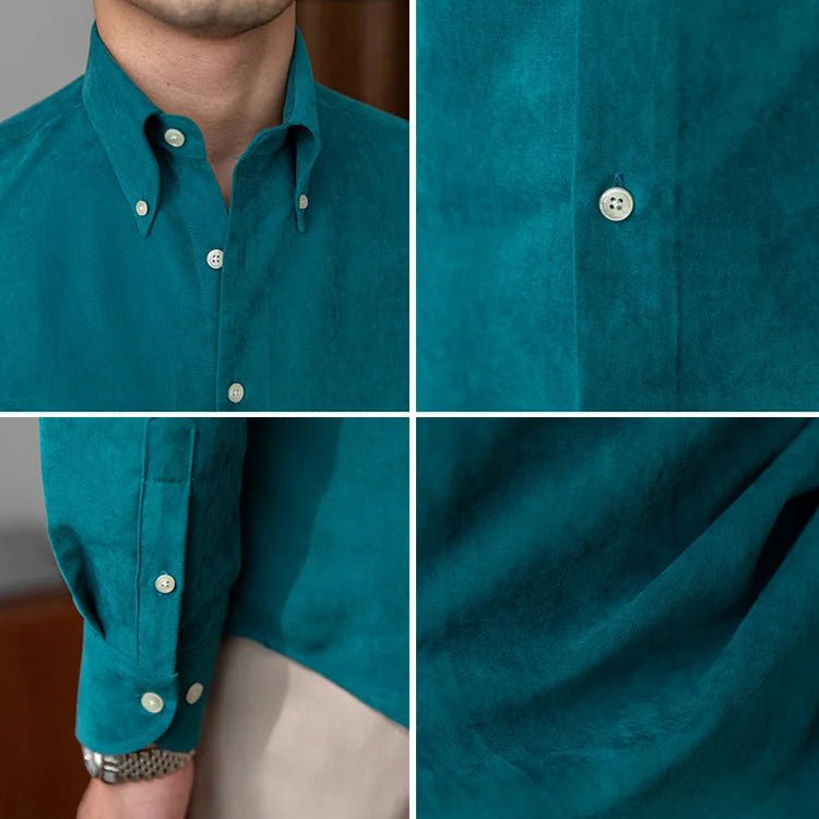 Slim fit solid business shirt office and social wear - Antonios