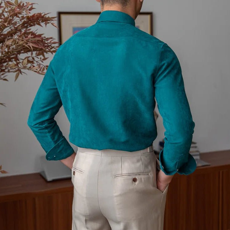 Slim fit solid business shirt office and social wear - Antonios