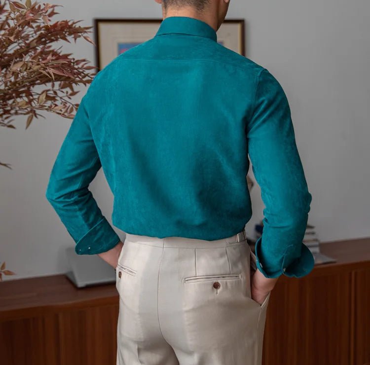 Slim fit solid business shirt office and social wear - Antonios