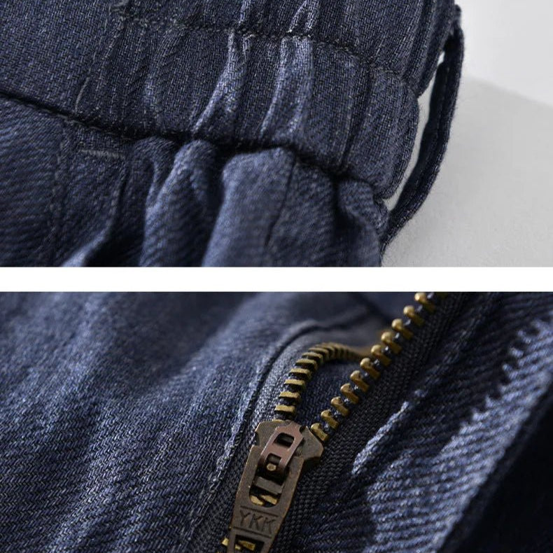 Slim - fit straight linen pants - Antonios