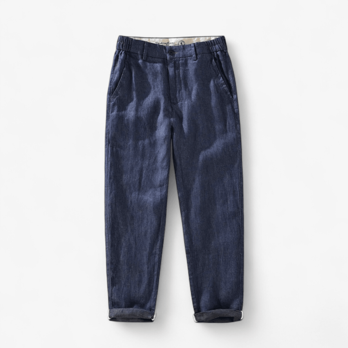 Slim - fit straight linen pants - Antonios