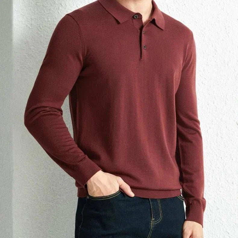 Slim fit wool autumn sweater - Antonios