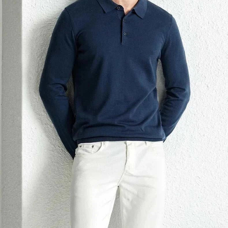 Slim fit wool autumn sweater - Antonios