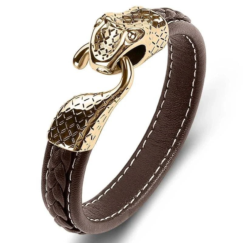 Snake leather bracelet - Antonios