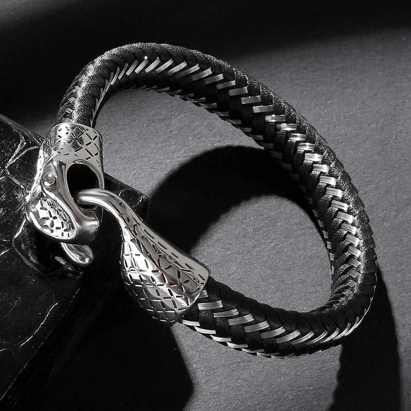 Snake leather bracelet - Antonios