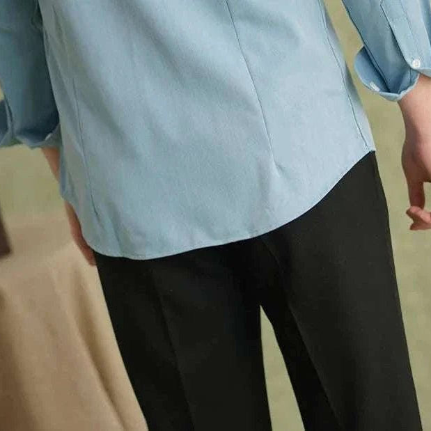 Spring pointer collar long sleeve shirt - Antonios