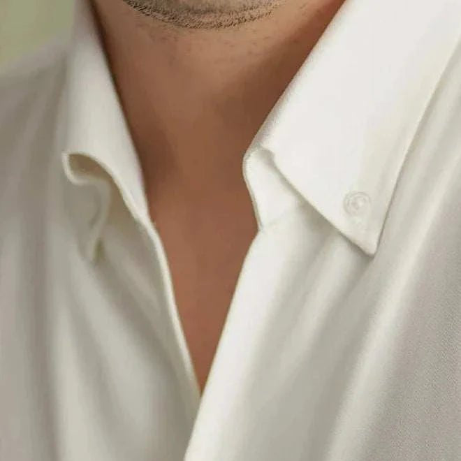 Spring pointer collar long sleeve shirt - Antonios