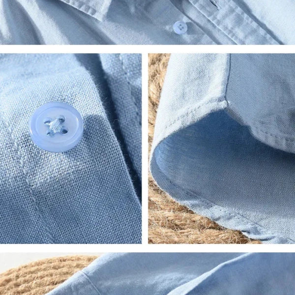 Spring stand collar long - sleeve casual streetwear button - up - Antonios