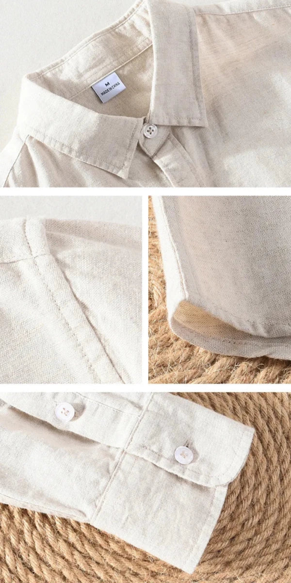 Spring stand collar long - sleeve casual streetwear button - up - Antonios