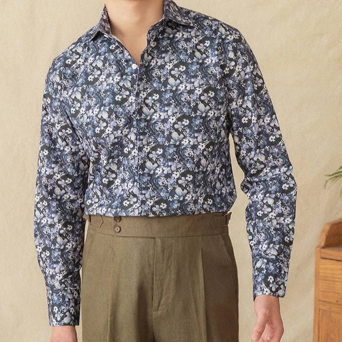 Spring vintage printed shirt - Antonios