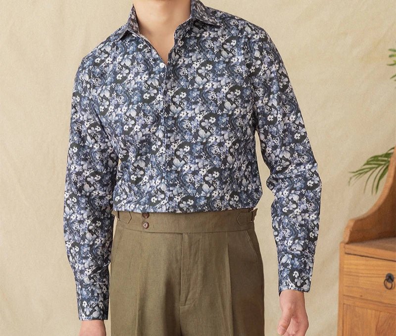 Spring vintage printed shirt - Antonios