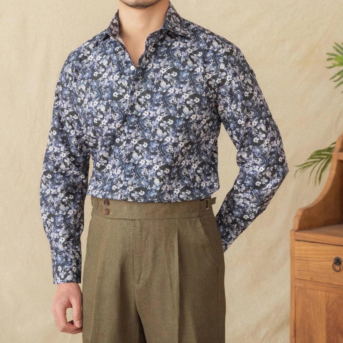 Spring vintage printed shirt - Antonios