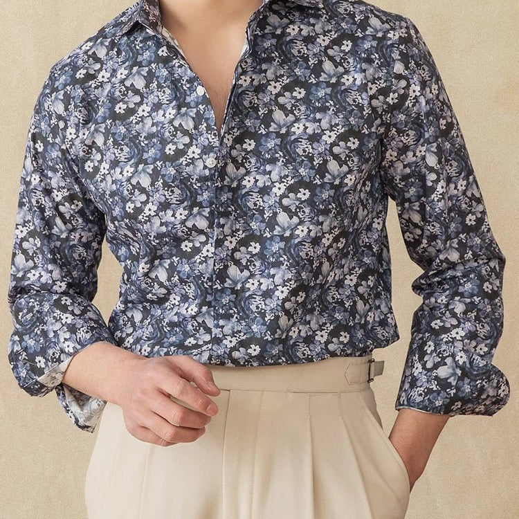 Spring vintage printed shirt - Antonios