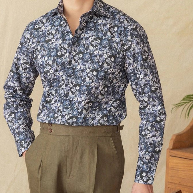 Spring vintage printed shirt - Antonios