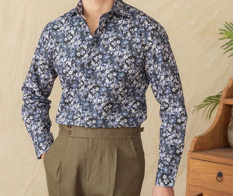 Spring vintage printed shirt - Antonios