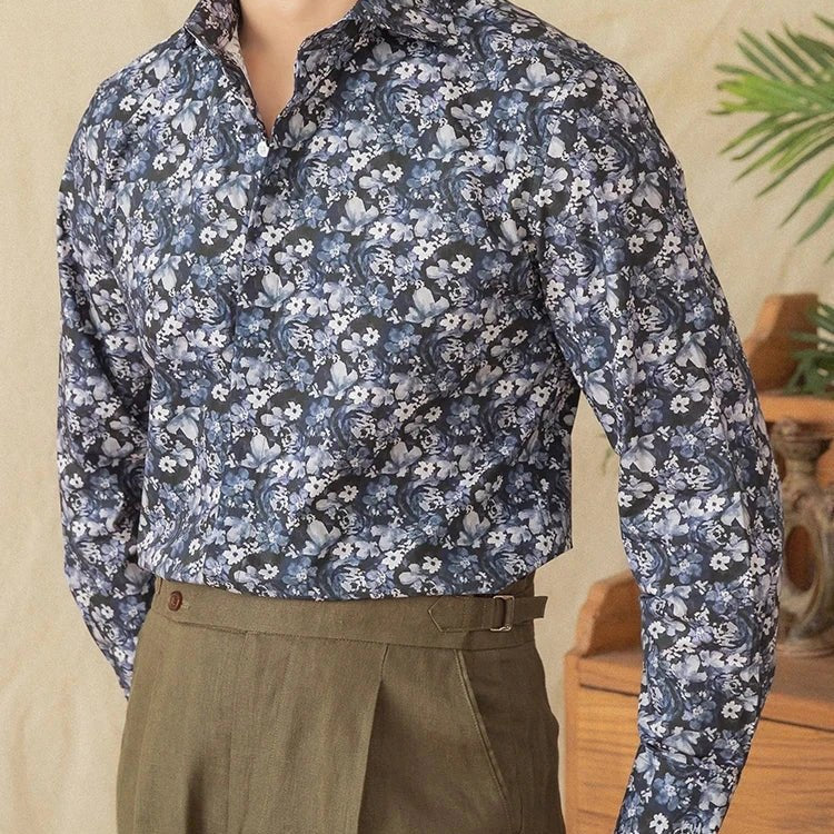 Spring vintage printed shirt - Antonios