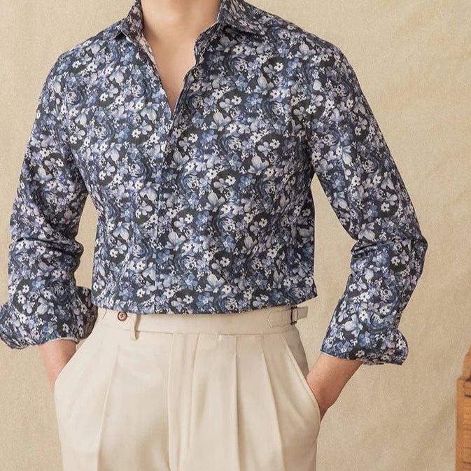 Spring vintage printed shirt - Antonios