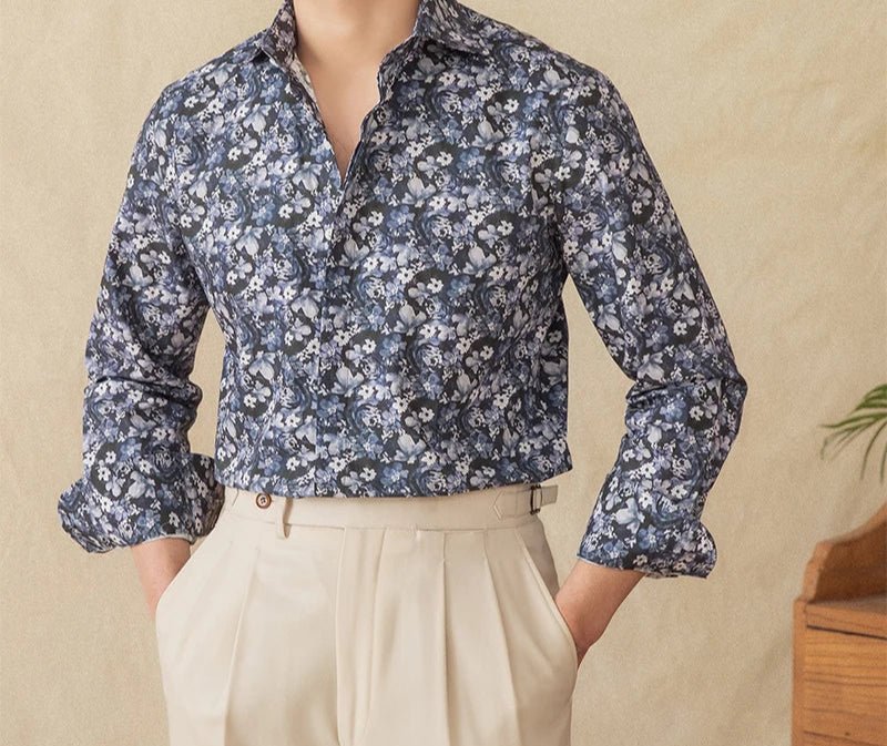 Spring vintage printed shirt - Antonios