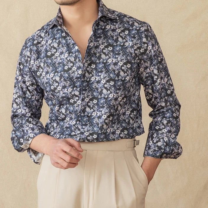 Spring vintage printed shirt - Antonios