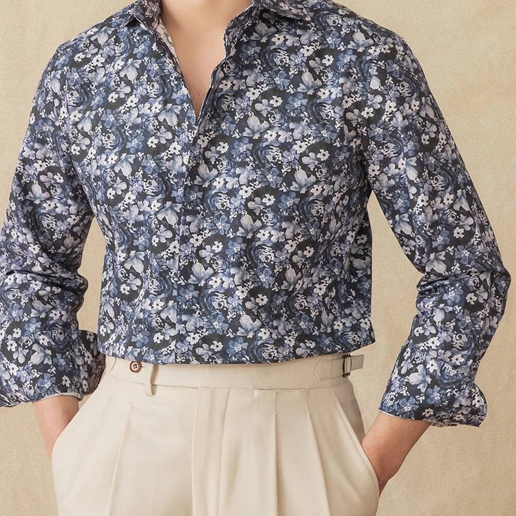 Spring vintage printed shirt - Antonios