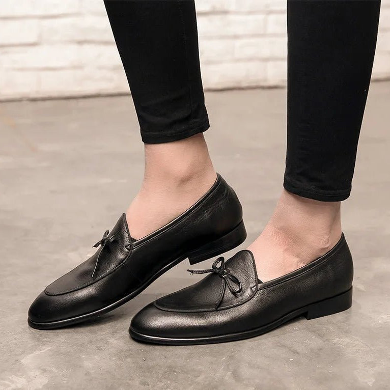 Square - toe bow loafer - Antonios