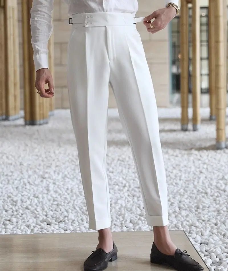 Straight business high - waist trousers - Antonios