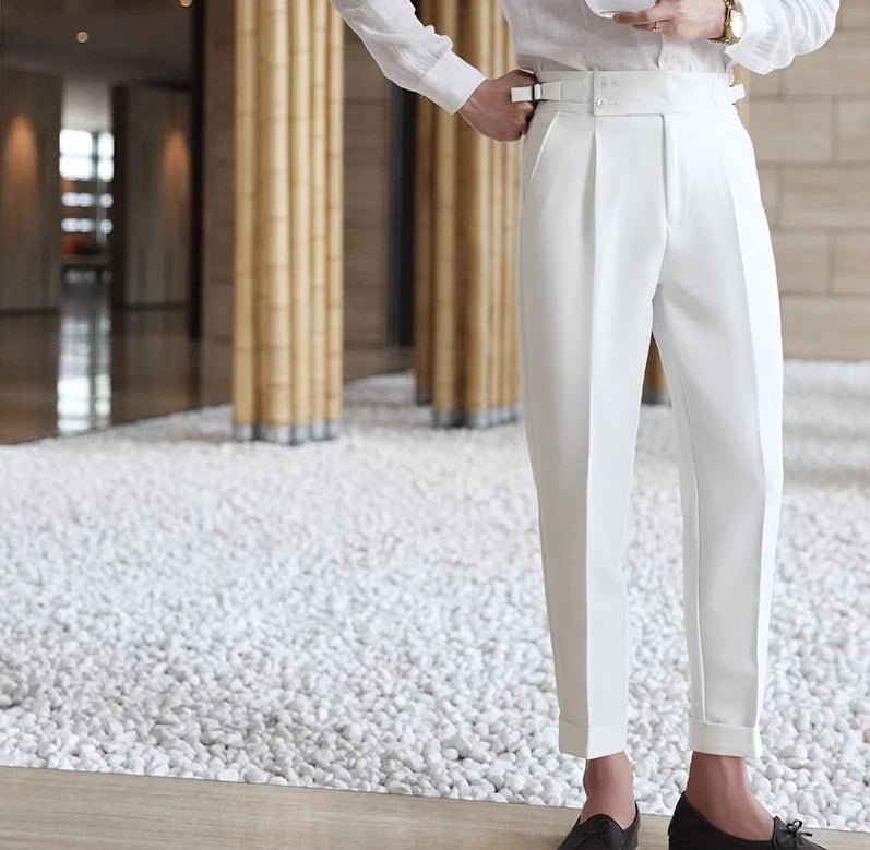 Straight business high - waist trousers - Antonios