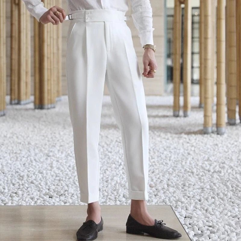 Straight business high - waist trousers - Antonios