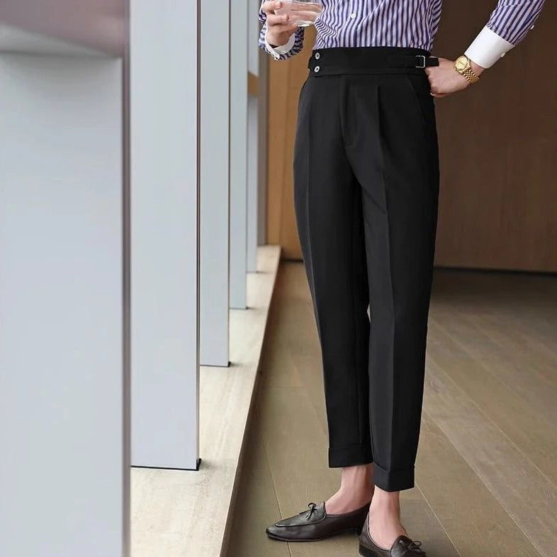 Straight business high - waist trousers - Antonios