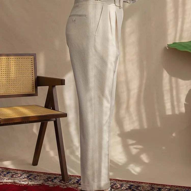 Straight fit suit elegant pants - Antonios