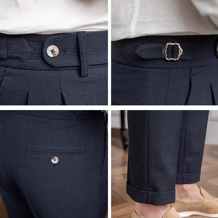 Straight fit suit elegant pants - Antonios