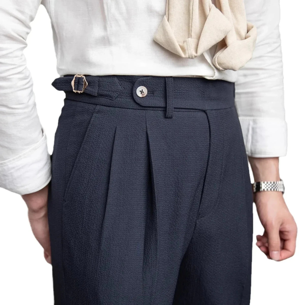 Straight fit suit elegant pants - Antonios