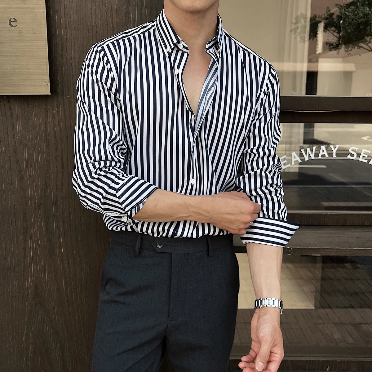 Striped business elegant shirt - Antonios
