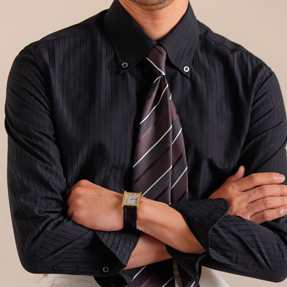 Striped cotton dress shirt - Antonios