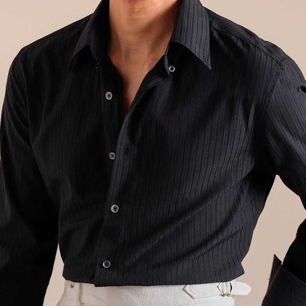 Striped cotton dress shirt - Antonios