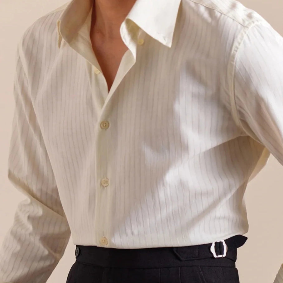 Striped cotton dress shirt - Antonios