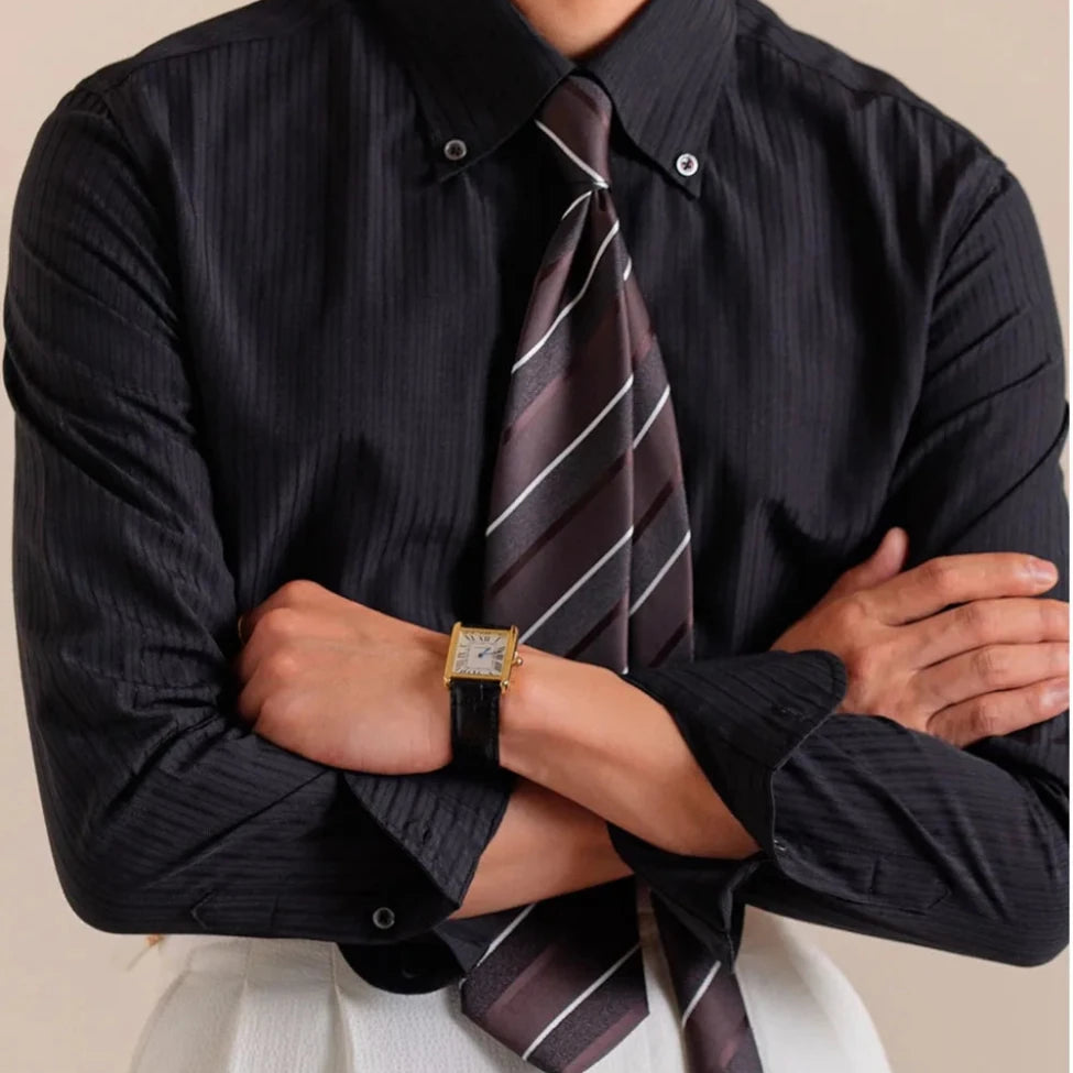 Striped cotton dress shirt - Antonios