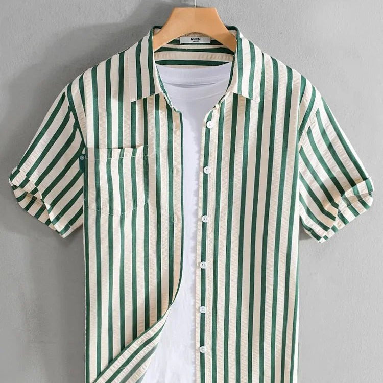 Striped printed shirt bold and fashionable fit - Antonios