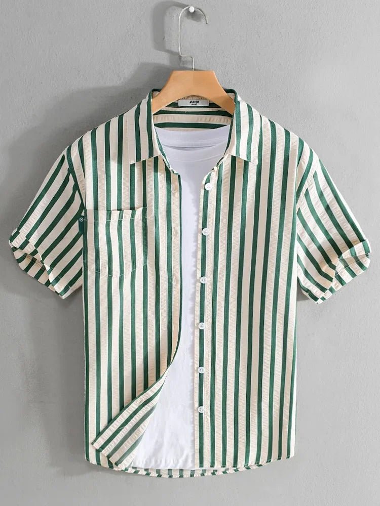 Striped printed shirt bold and fashionable fit - Antonios