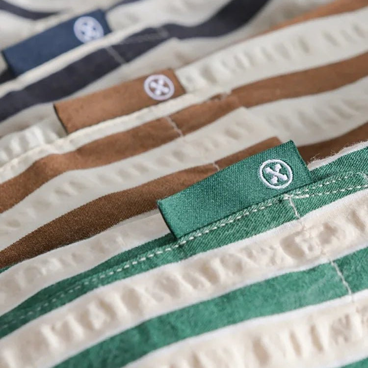 Striped printed shirt bold and fashionable fit - Antonios