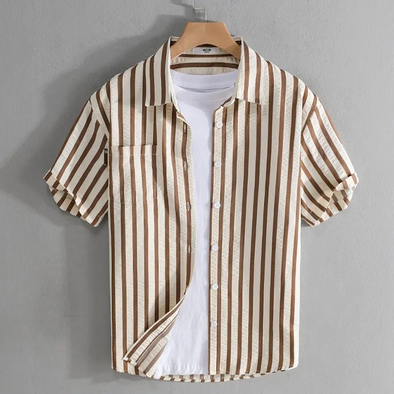 Striped printed shirt bold and fashionable fit - Antonios