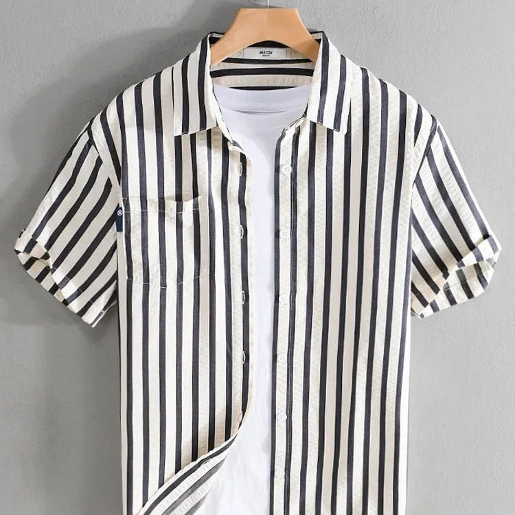 Striped printed shirt bold and fashionable fit - Antonios