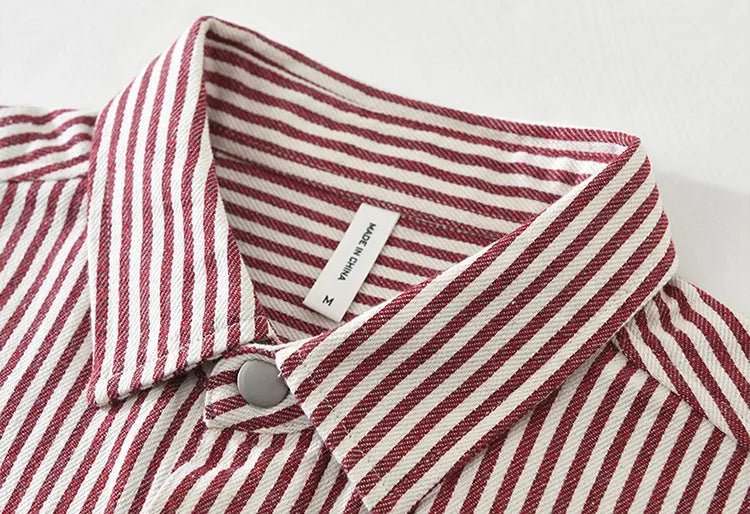 Stripes pattern cotton shirt comfortable - Antonios