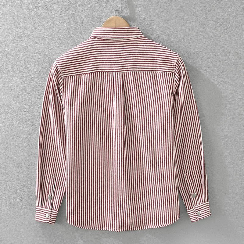 Stripes pattern cotton shirt comfortable - Antonios