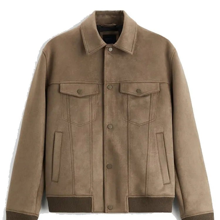 Suede Polo Jacket - Antonios