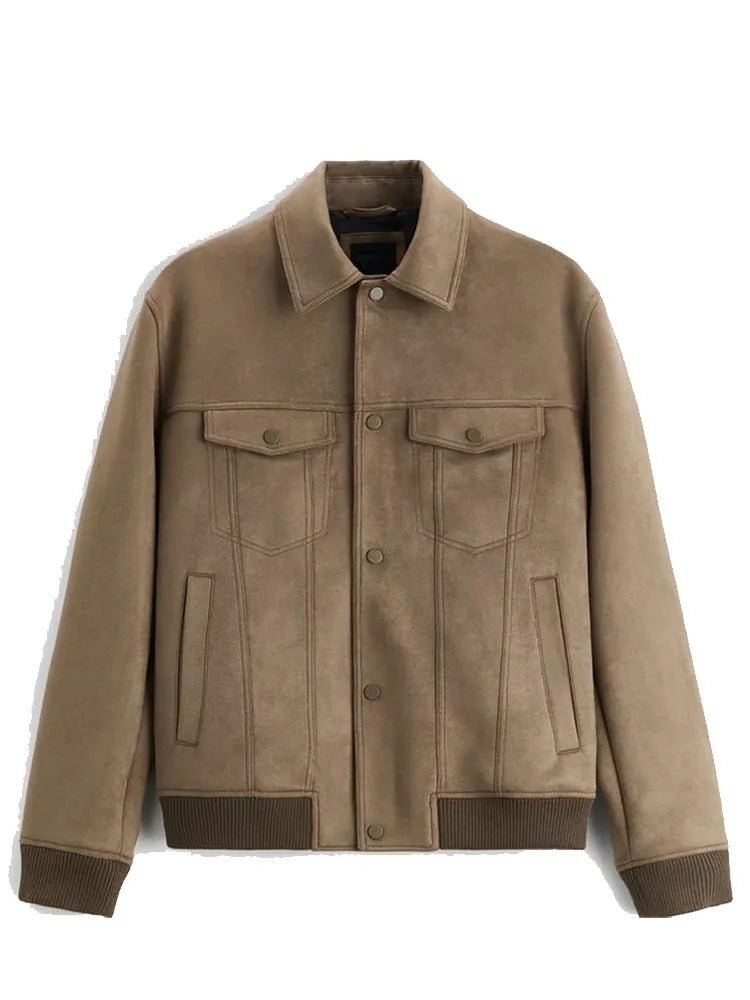 Suede Polo Jacket - Antonios