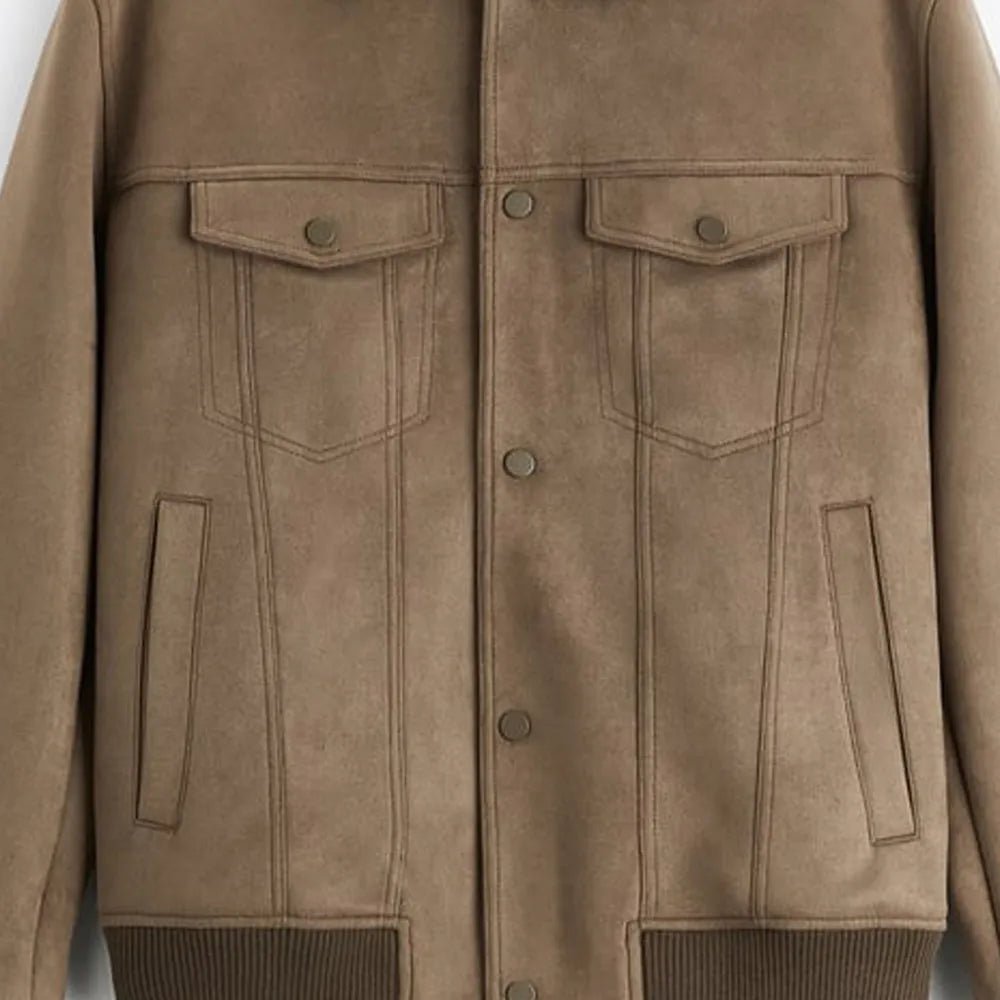 Suede Polo Jacket - Antonios