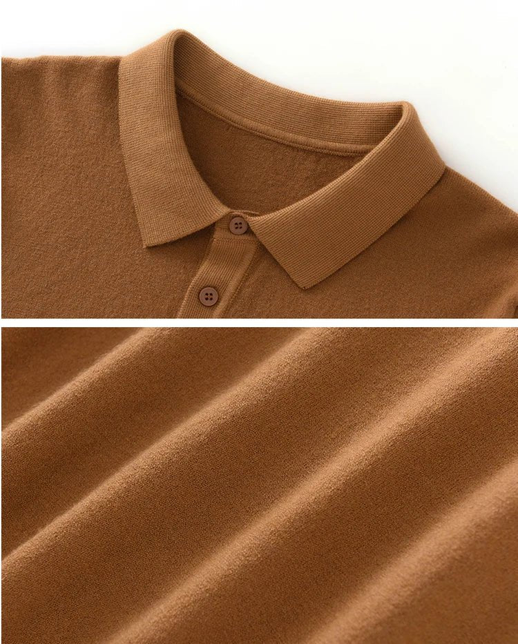 Summer merino wool polo t-shirt - Antonios
