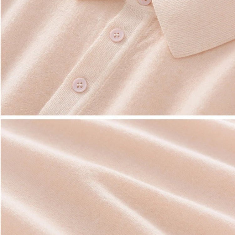 Summer merino wool polo t-shirt - Antonios