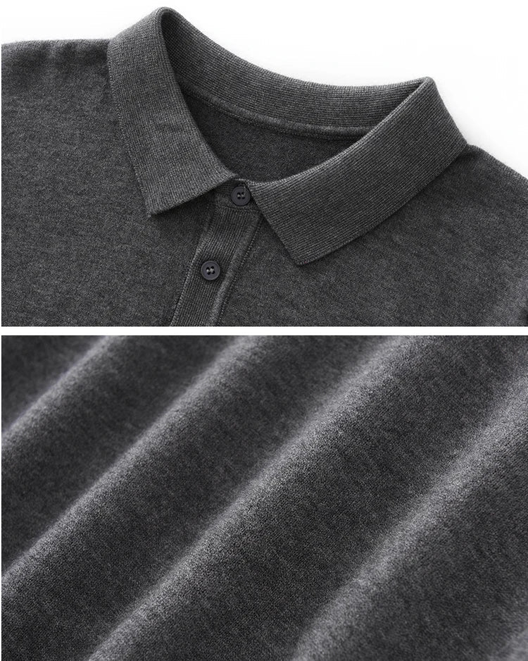 Summer merino wool polo t-shirt - Antonios